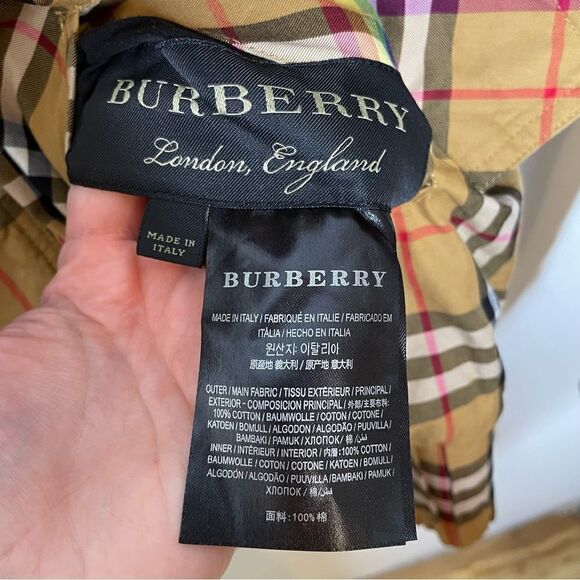 Burberry Harrington Reversible Rainbow Check Nova‎ Plaid Jacket Tan Xxs S Rare - Picture 4 of 13